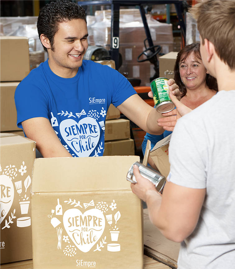 siempreporchile-entregando-cajas-de-alimentos